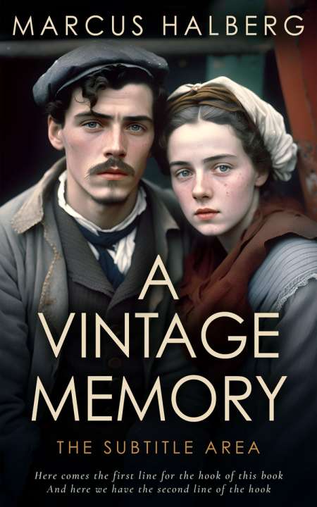 Pre Made Book Cover Vanilla