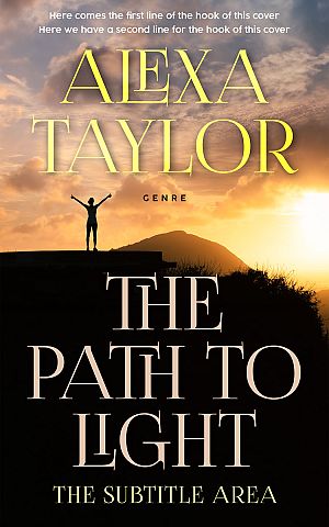 Pre Made Book Cover Gold Sand
