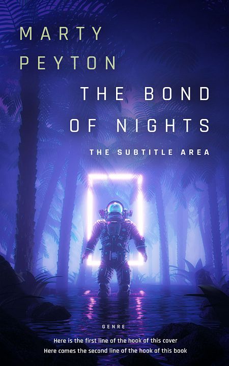 Pre Made Book Cover Astronaut