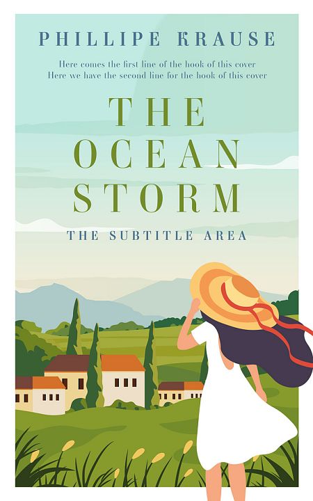 Pre Made Book Cover Surf Crest